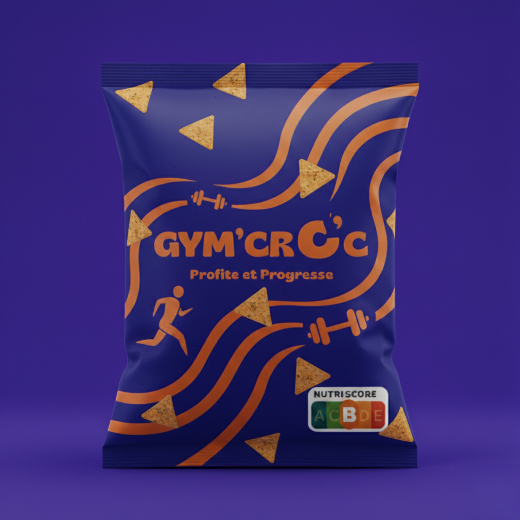 Image d'un packaging de chips triangle 